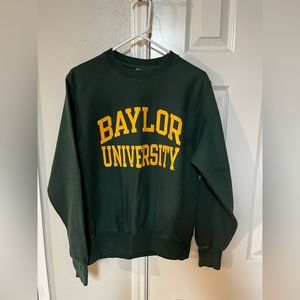 Baylor University Champion Reverse Weave Sweatshirt Green Small